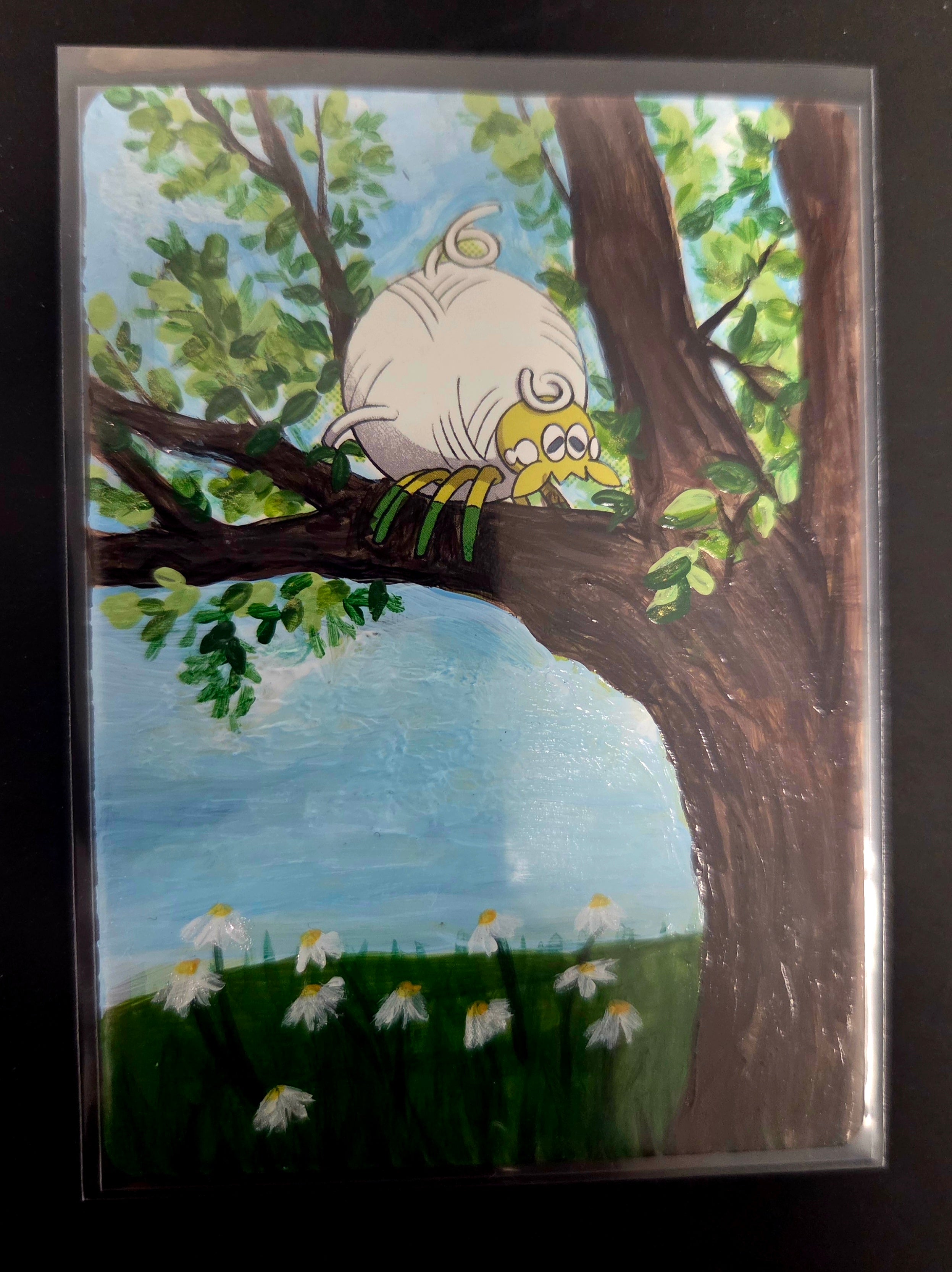 Custom Painted Tarountula Pokemon Card