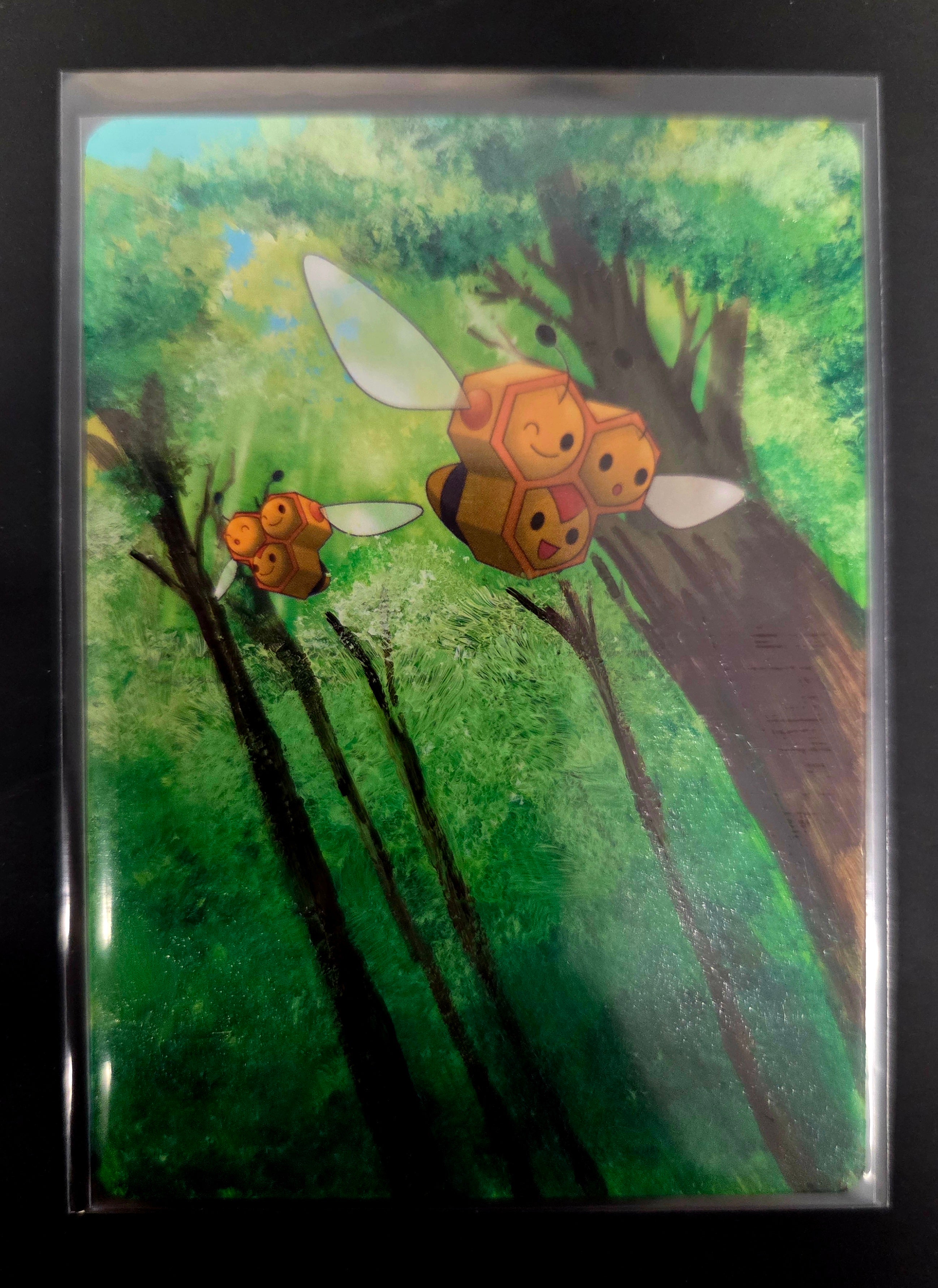 Custom Painted Combee Pokemon Card