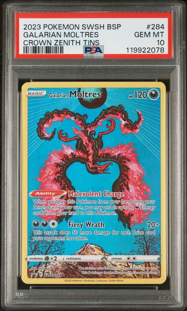 Galarian Moltres Promo SWSH284 PSA 10