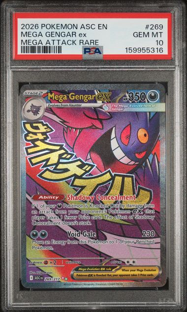 Mega Gengar Attack Rare 269/217 PSA 10
