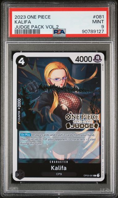 One Piece: Kalifa Judge Pack Vol. 2 OP03-081 PSA 9
