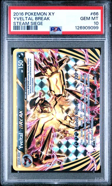 Yveltal Break Steam Siege 66/114 PSA 10