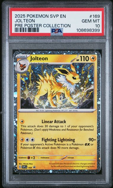 Jolteon Promo SVP 169 PSA 10