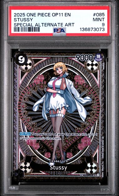 Stussy SP A Fist of Divine Speed OP07-085 PSA 9