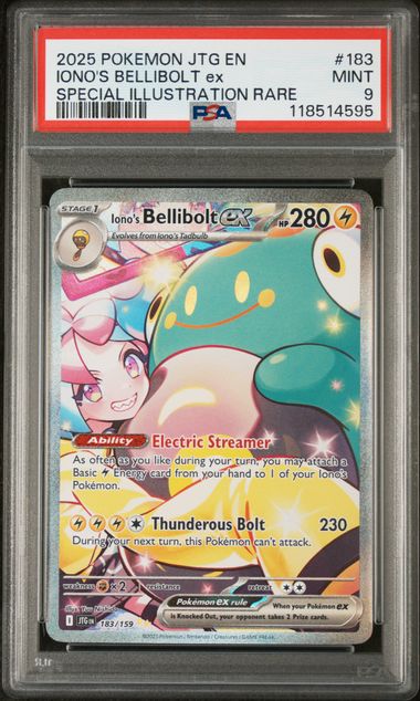 Iono's Bellibolt ex Journey Together 183/159 PSA 9