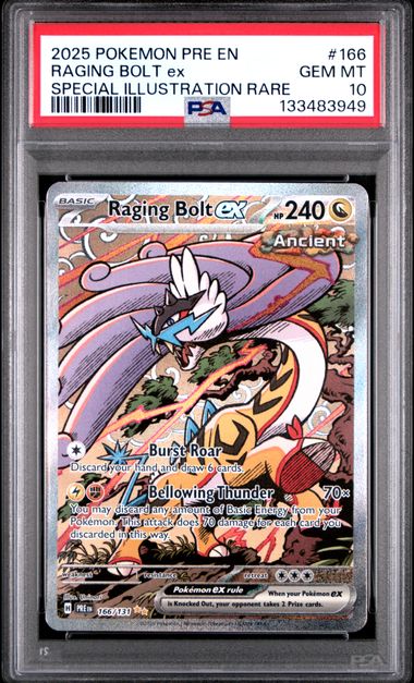 Raging Bolt ex Prismatic Evolutions 166/131 PSA 10