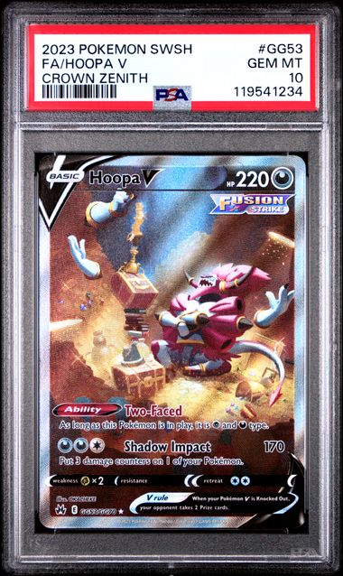 Hoopa V Crown Zenith GG53/GG70 PSA 10