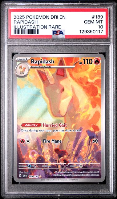 Rapidash Destined Rivals 189/182 PSA 10