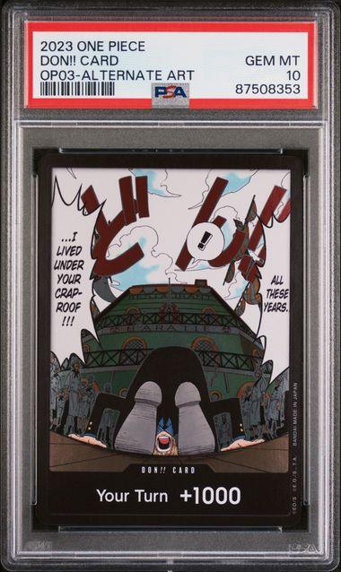 One Piece: DON!! CARD OP03 - Alternate Art PSA 10 - Josh's Cards