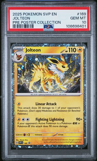 Jolteon Promo SVP 169 PSA 10
