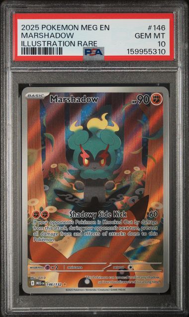 Marshadow Illustration Rare Mega Evolution 146/132 PSA 10