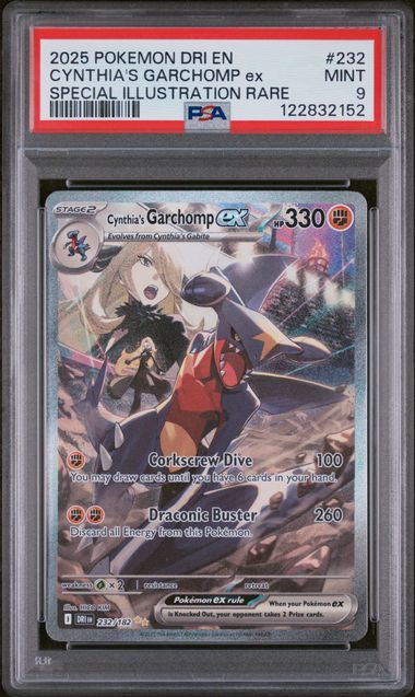Cynthia's Garchomp ex Special Illustration Rare Destined Rivals 232/182 PSA 9