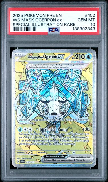 Wellspring Mask Ogerpon EX Special Illustration Rare Prismatic Evoluti Wellspring Mask Ogerpon EX Special Illustration Rare Prismatic Evoluti