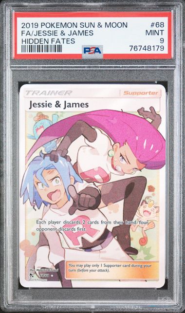Jessie & James Hidden Fates 68/68 PSA 9