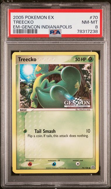 Pokemon: Treecko Gencon Promo 70/106 PSA 8