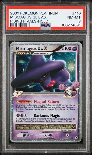 Mismagius GL lv X Rising Rivals 110/111 PSA 8