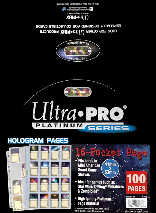 Ultra Pro 9 Pocket Pages Platinum Series 100 Pages of Card Sleeves