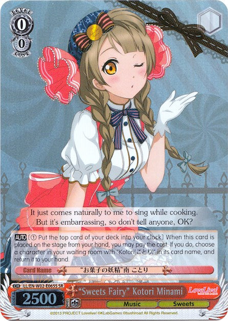 "Sweets Fairy" Kotori Minami (SR) (LL/EN-W02-E065S SR) - Love Live! DX Vol.2