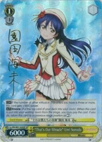 "That's Our Miracle" Umi Sonoda (SP) (LL/EN-W01-020SP SP) - Love Live! DX
