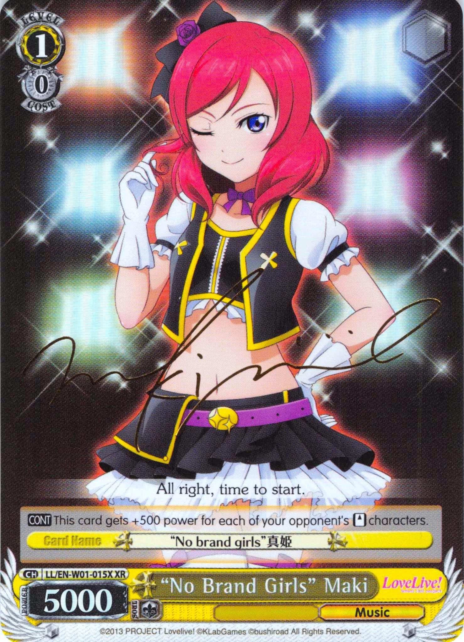 "No Brand Girls" Maki (XR) (LL/EN-W01-015X XR) - Love Live! DX