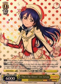 "That's Our Miracle" Umi Sonoda (LL/EN-W01-020 R) - Love Live! DX