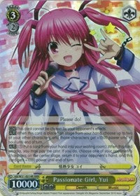 Passionate Girl, Yui (RRR) (AB/W31-E014R RRR) - Angel Beats! Re:Edit