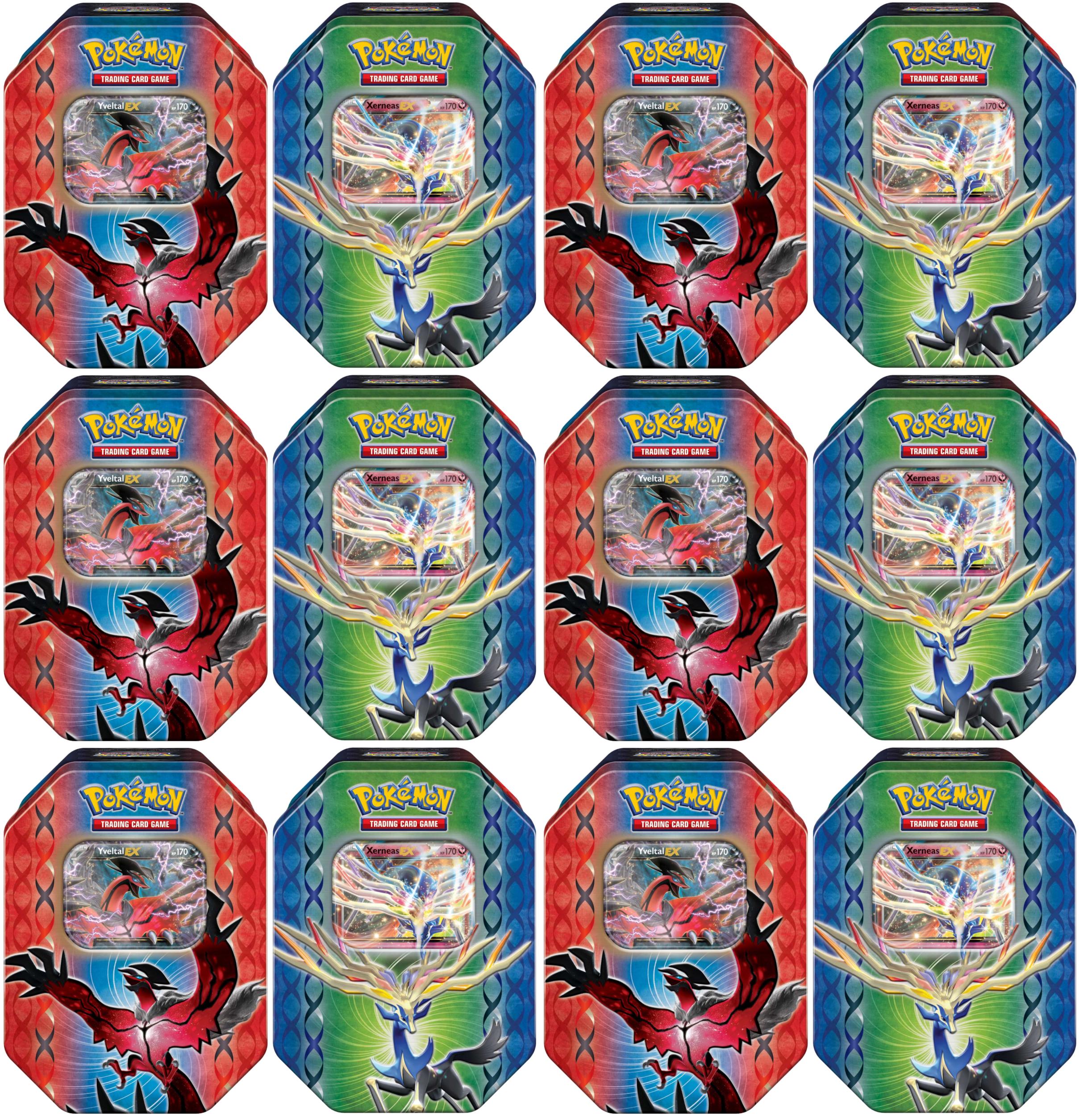 Legends of Kalos Collector's Tins Display