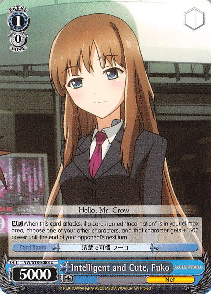 Intelligent and Cute, Fuko (AW/S18-E088 U) - Accel World