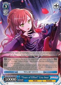 "Trace of Effort" Lisa Imai (RRR) (BD/EN-W03-098R RRR) - BanG Dream! Girls Band Party! MULTI LIVE
