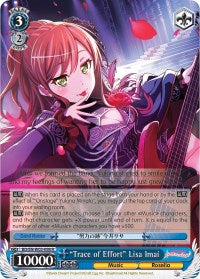 "Trace of Effort" Lisa Imai (BD/EN-W03-098 R) - BanG Dream! Girls Band Party! MULTI LIVE