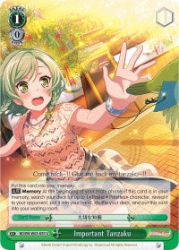 Important Tanzaku (BD/EN-W03-055 U) - BanG Dream! Girls Band Party! MULTI LIVE