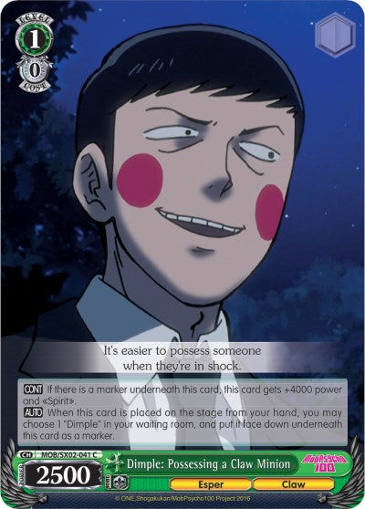 Dimple: Possessing a Claw Minion (MOB/SX02-041 C) - Mob Psycho 100