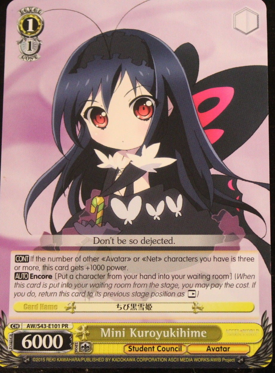 Mini Kuroyukihime (AW/S43-E101 PR) - Accel World -Infinite Burst-