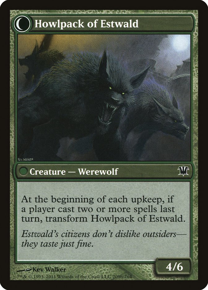 Villagers of Estwald // Howlpack of Estwald (ISD-209) - Innistrad: (Double Faced Transform)
