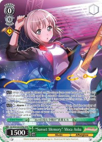 "Sunset Memory" Moca Aoba (A) (SPM) (BD/W54-E033SPMa SPM) - BanG Dream! Girls Band Party!