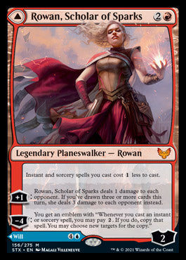 Rowan, Scholar of Sparks // Will, Scholar of Frost (STX-156) - Strixhaven: School of Mages