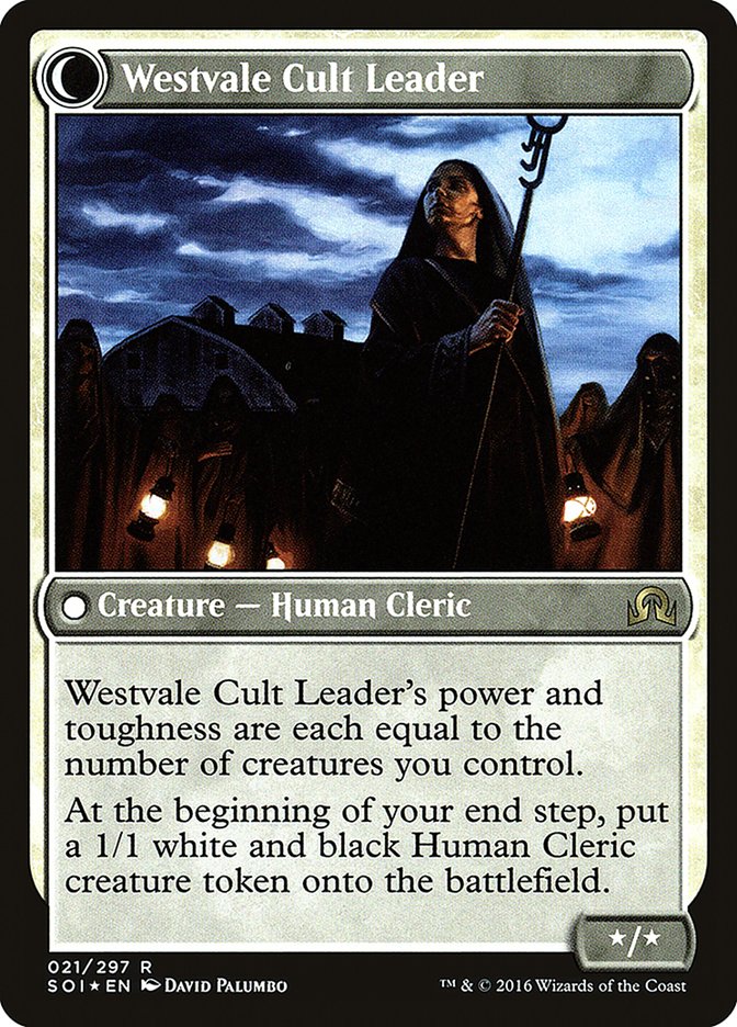 Hanweir Militia Captain // Westvale Cult Leader (PRE-21S) - Shadows over Innistrad Promos: (Double Faced Transform) Foil