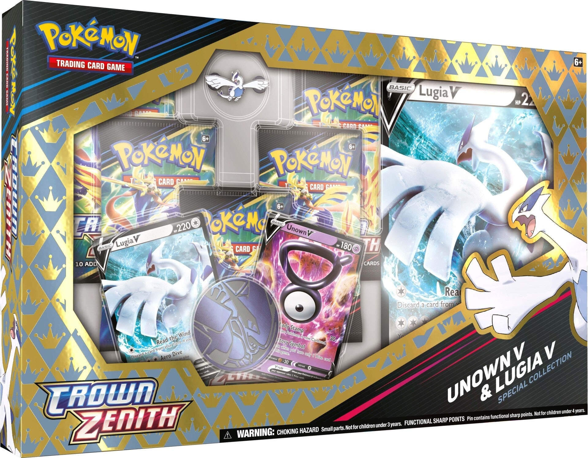 Sword & Shield: Crown Zenith - Special Collection (Unown V & Lugia V) (Scratch & Dent)