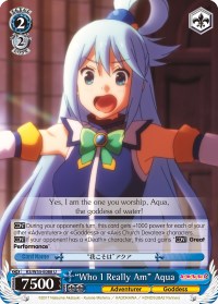"Who I Really Am" Aqua (KS/W55-E088 U) - KonoSuba 2