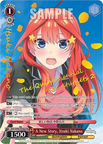 A New Story, Itsuki Nakano (Foil) (5HY/W90-PE06S PR) - The Quintessential Quintuplets 2