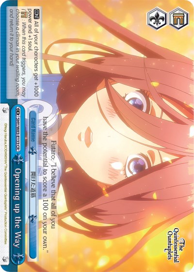 Opening up the Way (5HY/W83-E133 CR) - The Quintessential Quintuplets