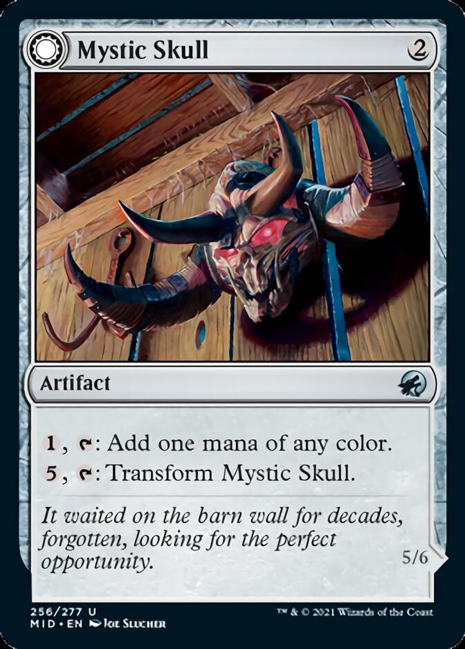 Mystic Skull // Mystic Monstrosity (MID-256) - Innistrad: Midnight Hunt: (Double Faced Transform)