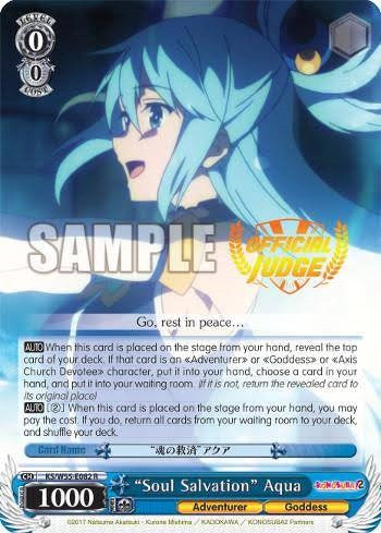 "Soul Salvation" Aqua (Judge Promo) (KS/W55-E082 R) - Bushiroad Event Cards