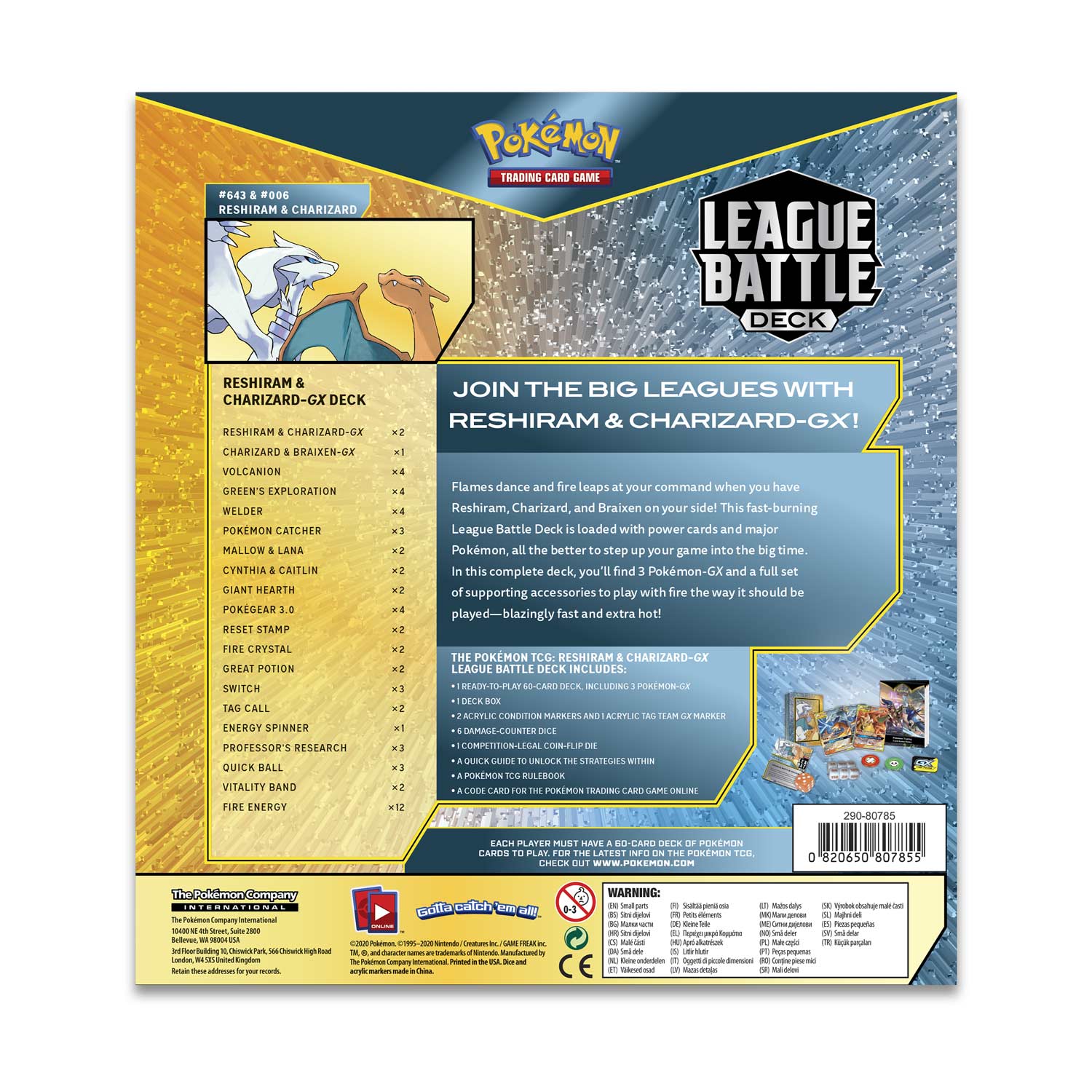Sword & Shield - League Battle Deck (Reshiram & Charizard GX)
