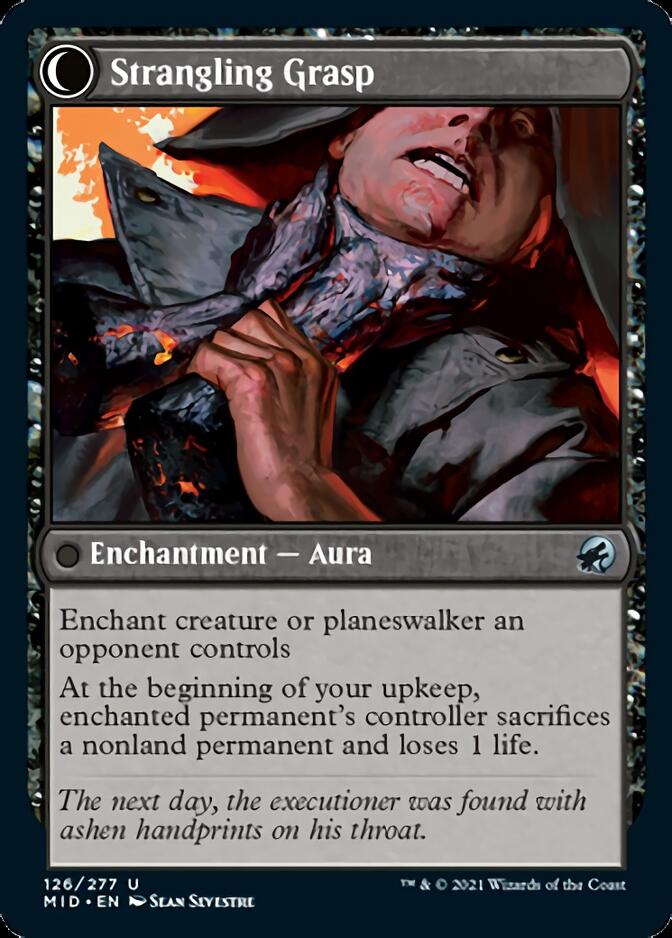 Vengeful Strangler // Strangling Grasp (MID-126) - Innistrad: Midnight Hunt: (Double Faced Transform)