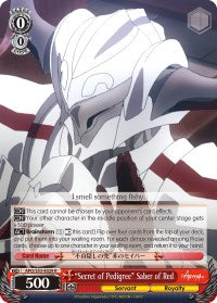 "Secret of Pedigree" Saber of Red (APO/S53-E029 R) - Fate/Apocrypha