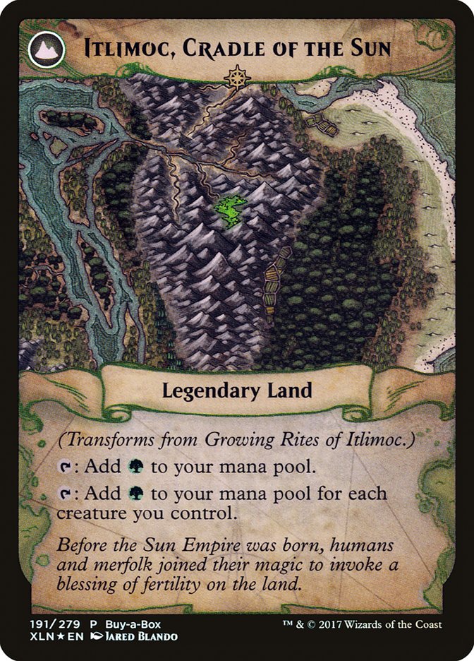 Growing Rites of Itlimoc // Itlimoc, Cradle of the Sun (BABP-191) - XLN Treasure Chest: (compasslanddfc) Foil