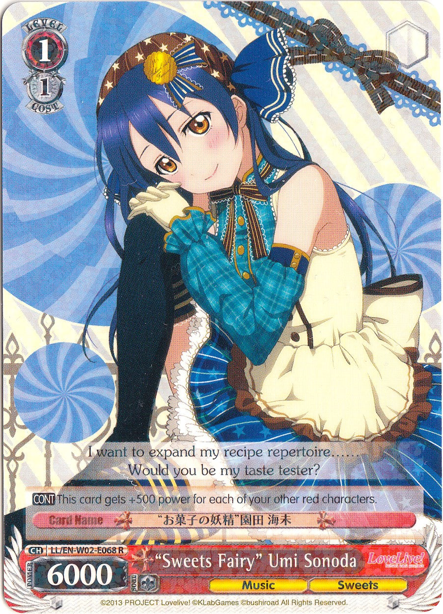 "Sweets Fairy" Umi Sonoda (LL/EN-W02-E068 R) - Love Live! DX Vol.2