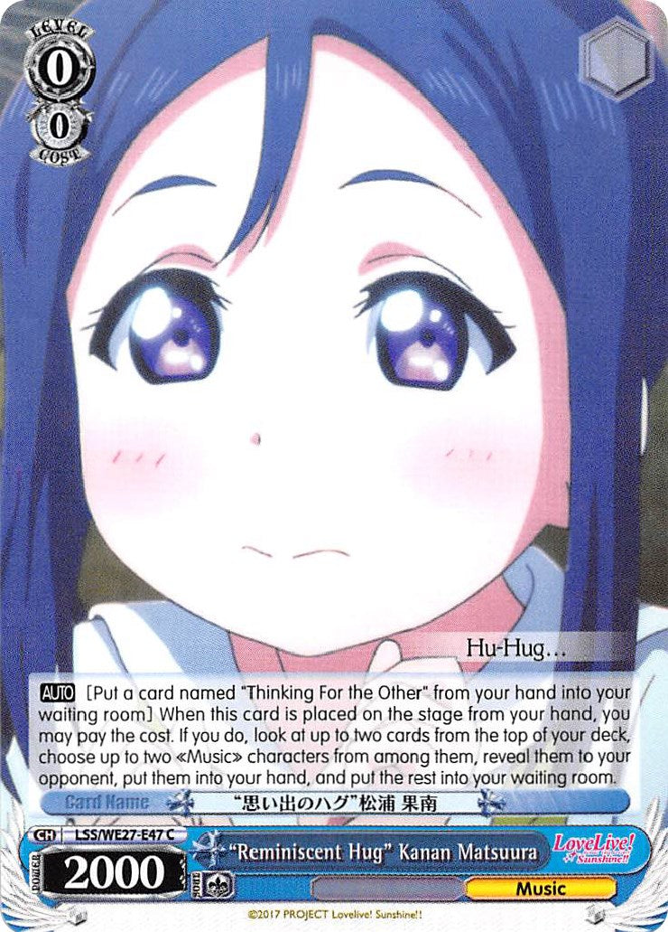 "Reminiscent Hug" Kanan Matsuura (LSS/WE27-E47 C) - Love Live! Sunshine!! Extra Booster