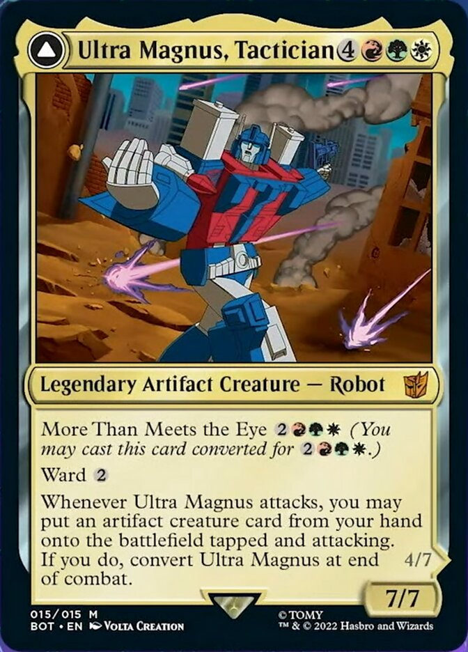 Ultra Magnus, Tactician // Ultra Magnus, Armored Carrier (BOT-015) - Transformers: (convertdfc)